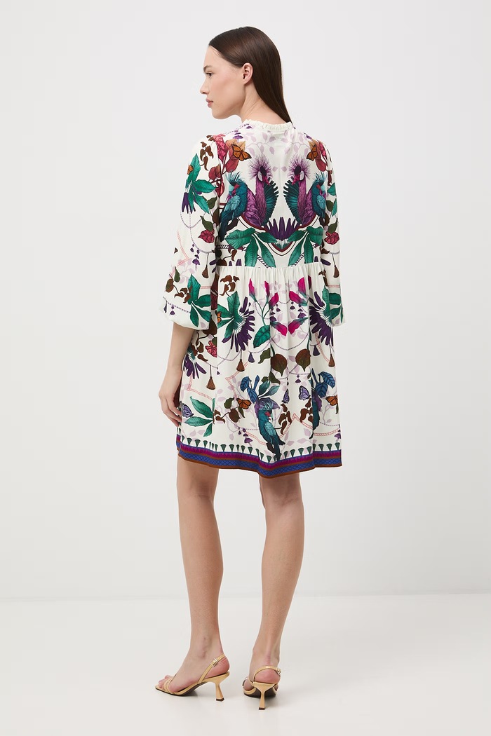 Medicine rochie oversized cu vâscoză multicolor RS26-SUD652