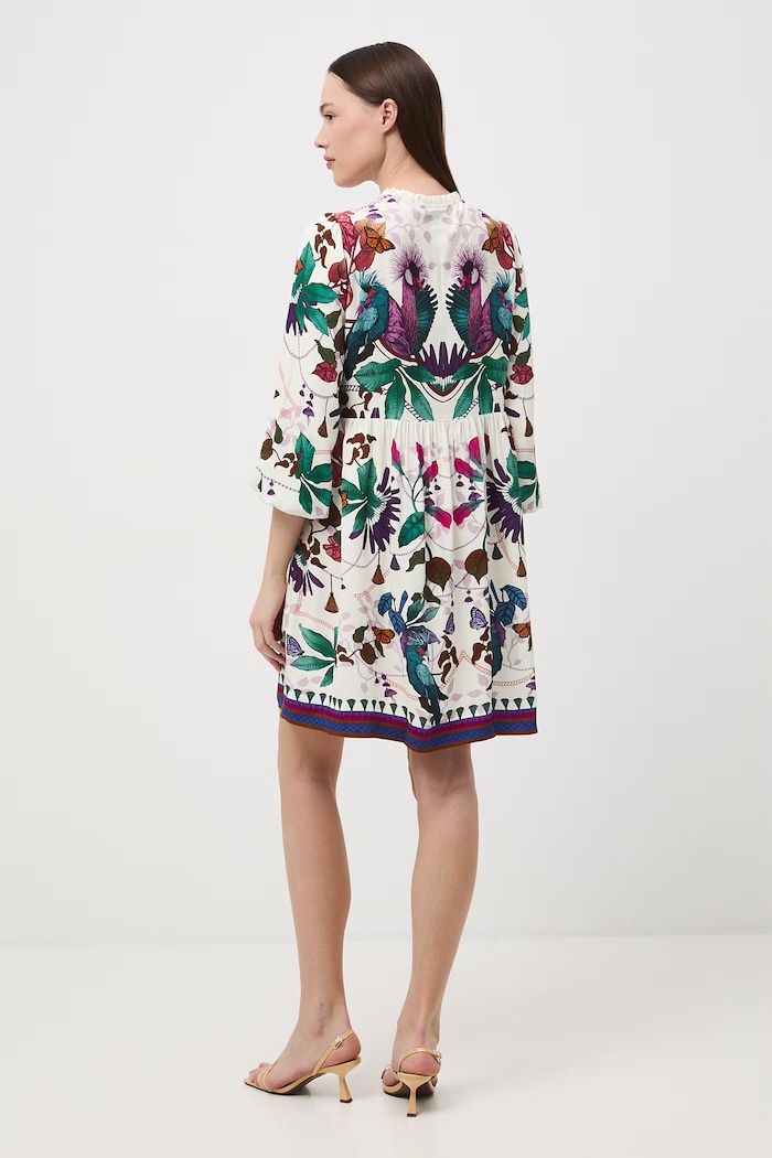 Medicine rochie oversized cu vâscoză multicolor RS26-SUD652