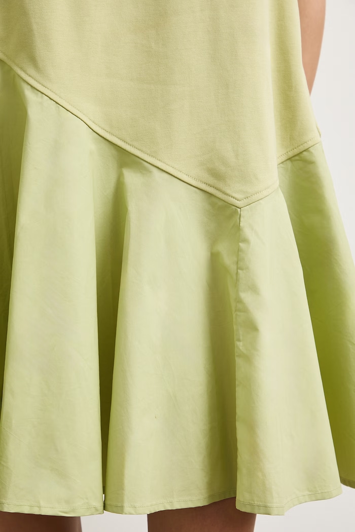 Sukienka oversize bawełniana RS26-SUDA08 zielony