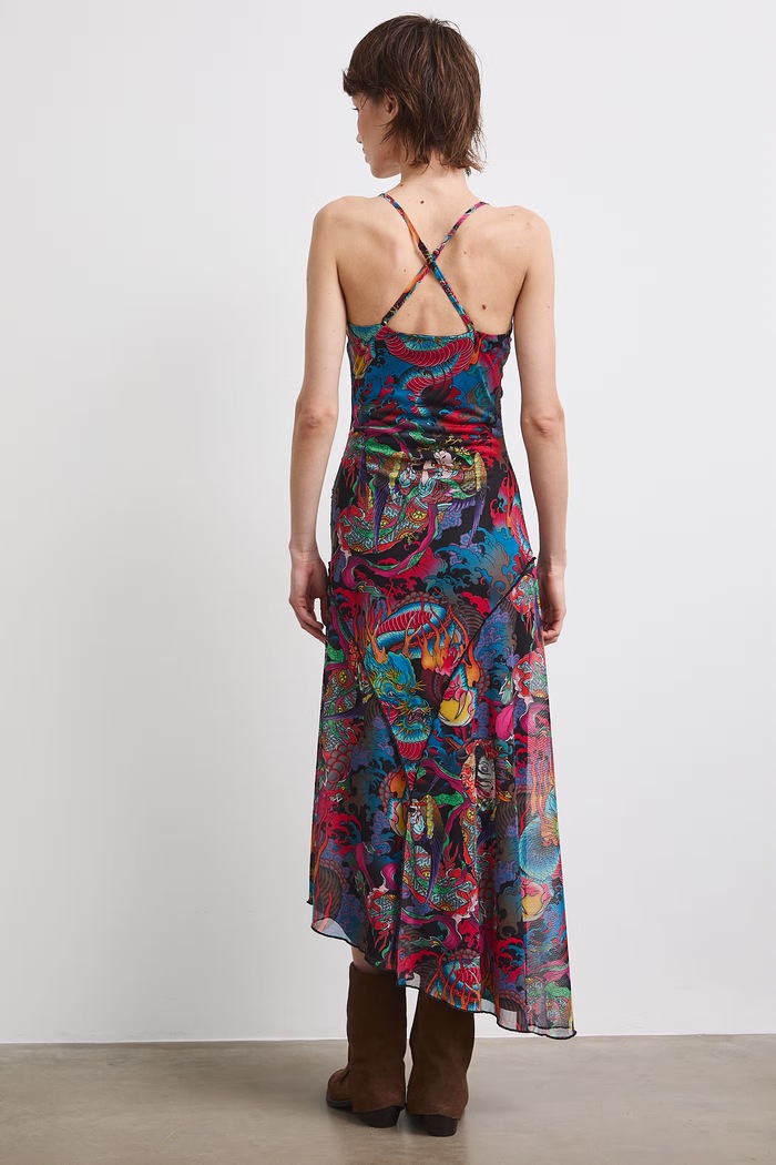 Medicine sukienka asymetryczna multicolor RS26-SUDC50