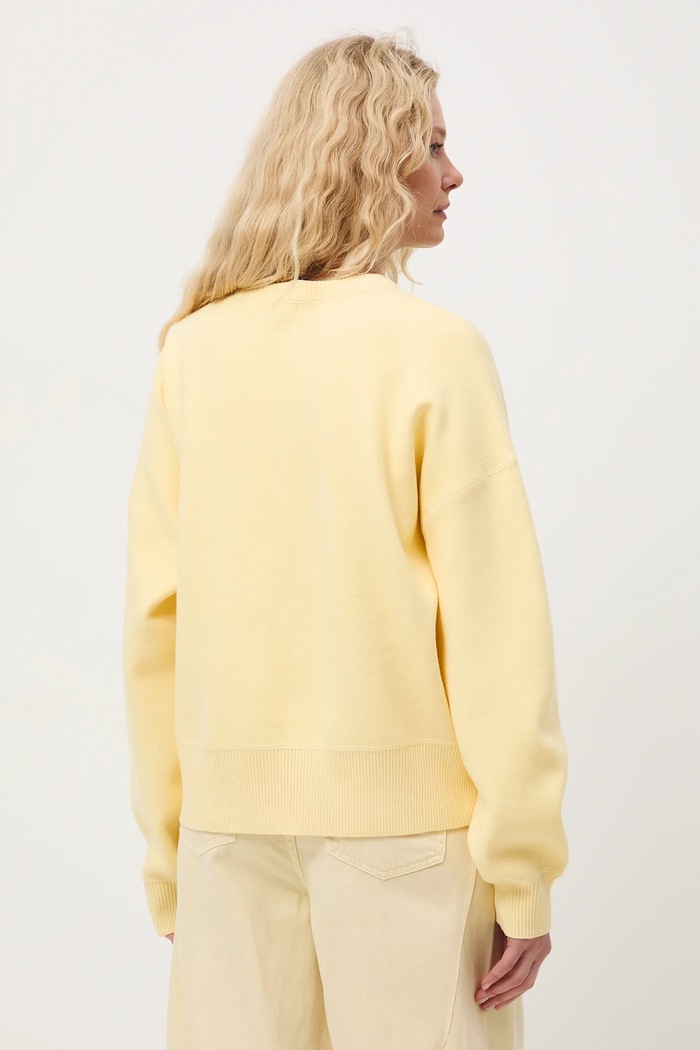 Odzież Sweter damski gładki RS26-SWD011 żółty