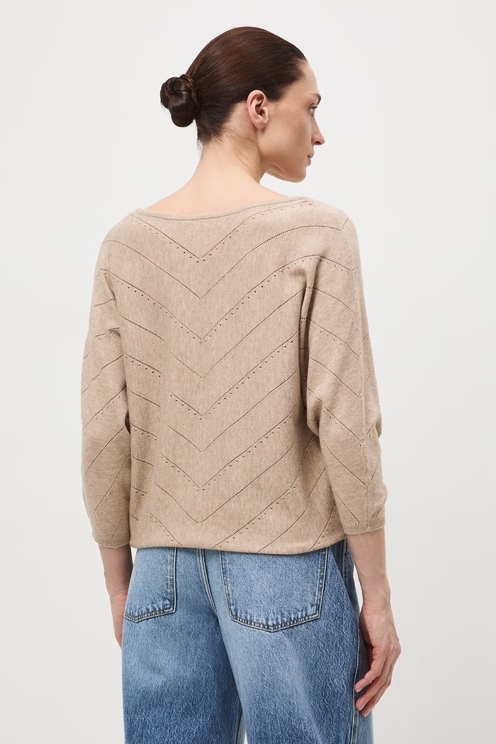 Oblečenie Medicine sveter dámsky vzorovaný RS26-SWD041 béžová