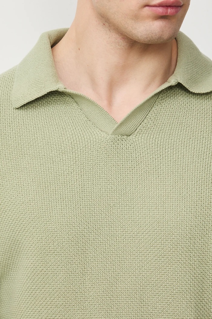 Sweter bawełniany męski z fakturą RS26-SWM302