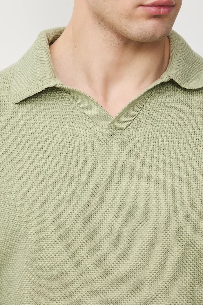 Sweter bawełniany męski z fakturą RS26-SWM302
