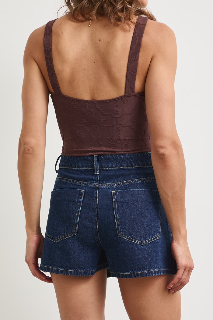Odzież Spódnicospodnie damskie z lyocellem regular waist RS26-SZDA02 granatowy
