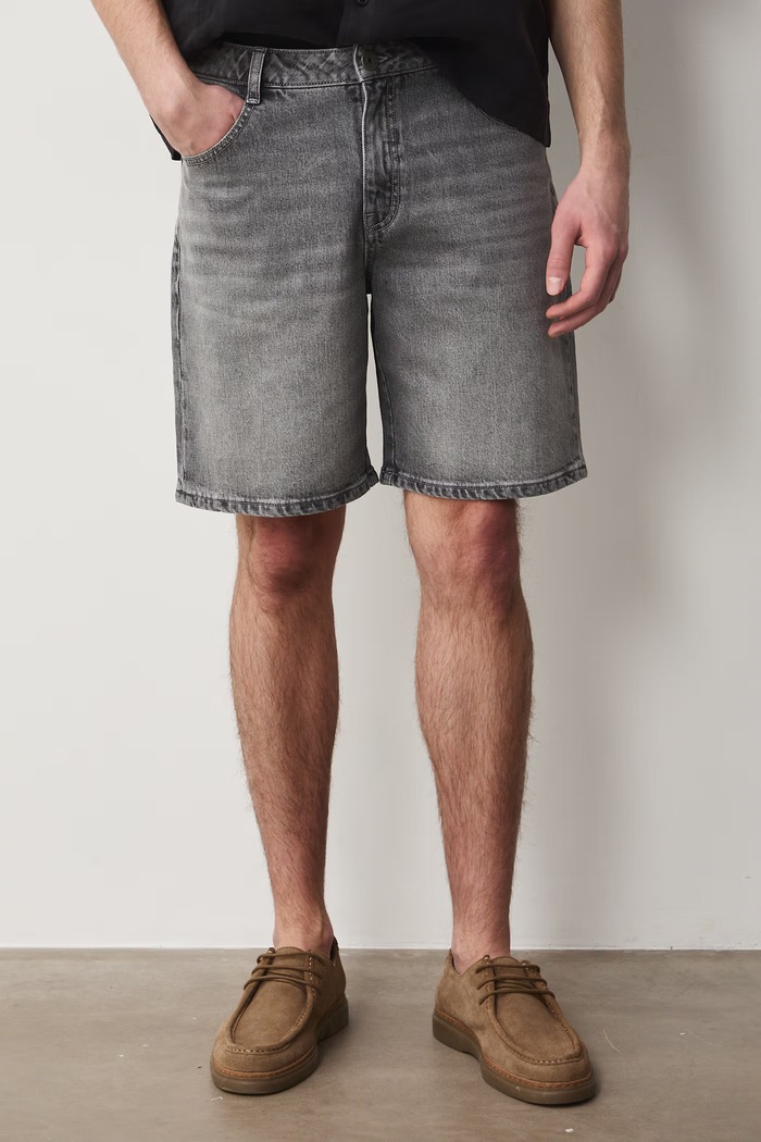Szorty męskie jeansowe RS26-SZM077 szary RS26