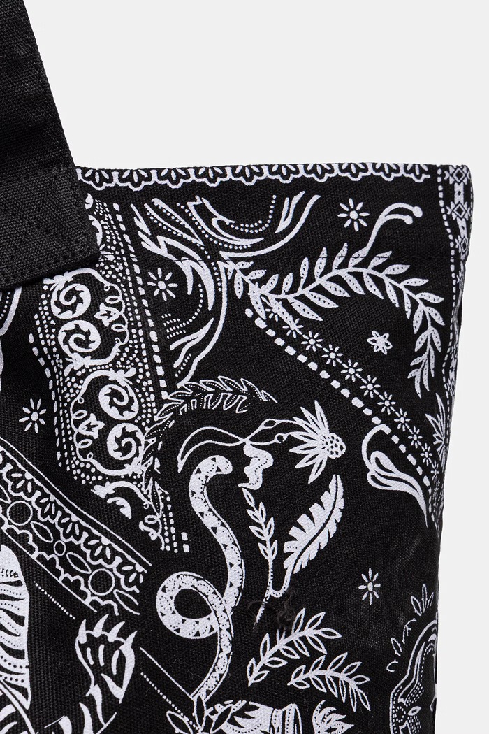 Medicine geantă shopper pentru femei, din bumbac RS26-TCD901 negru