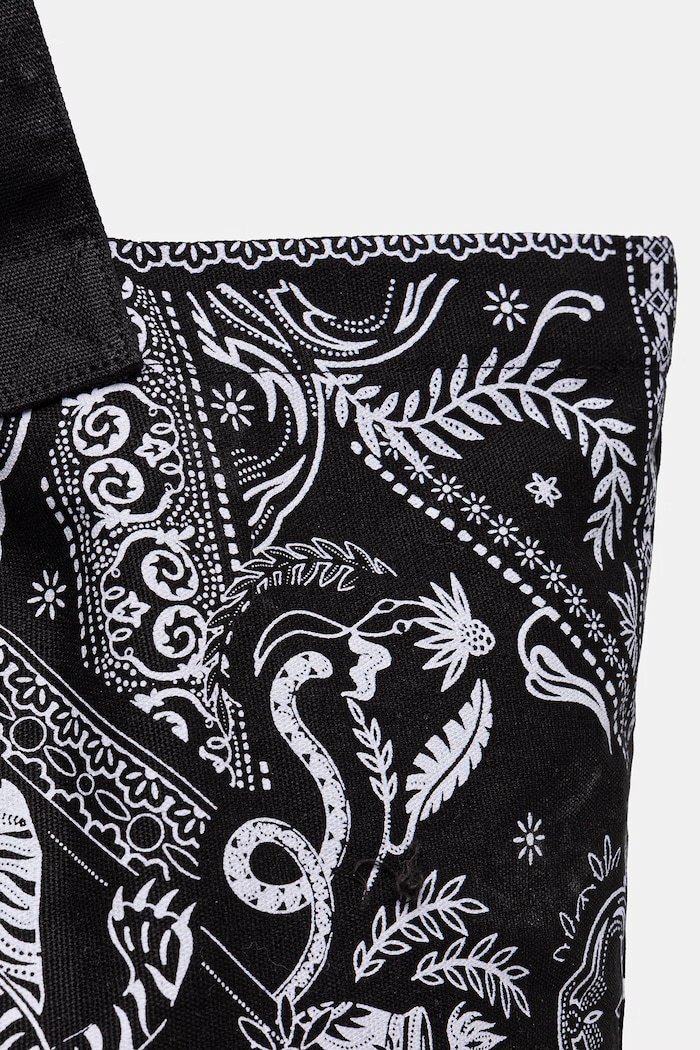 Medicine geantă shopper pentru femei, din bumbac RS26-TCD901 negru