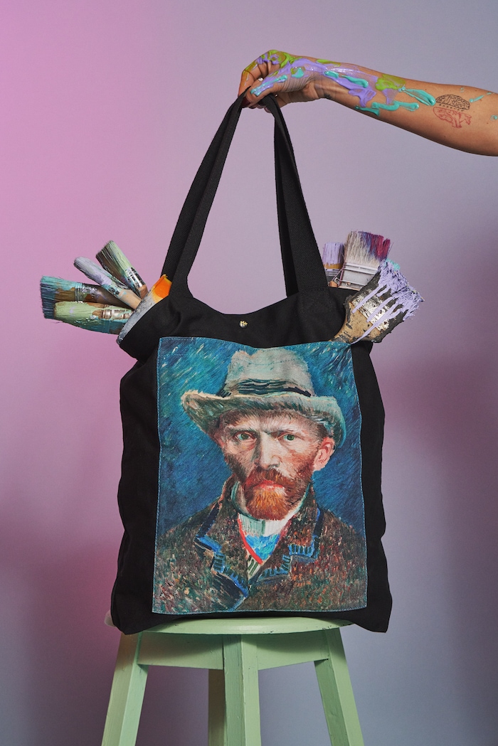 Torba bawełniana męska z kolekcji Eviva L'arte mieści A4 multicolor RS26-TCM250