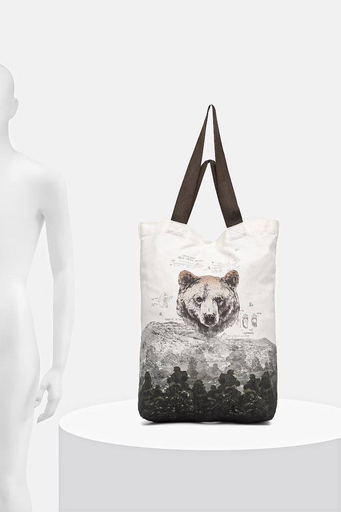 Torba materiałowa bawełniana z kolekcji Bieszczadzki Park Narodowy x Medicine RS26-TCM850