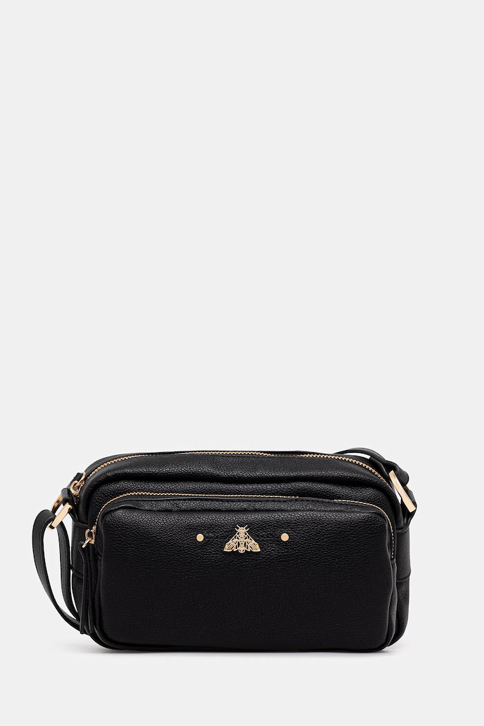 Dámska crossbody kabelka z imitácie kože Medicine čierna RS26-TOD505