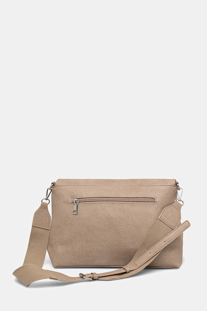 Akcesoria Torebka crossbody damska z imitacji skóry RS26-TOD601 beżowy