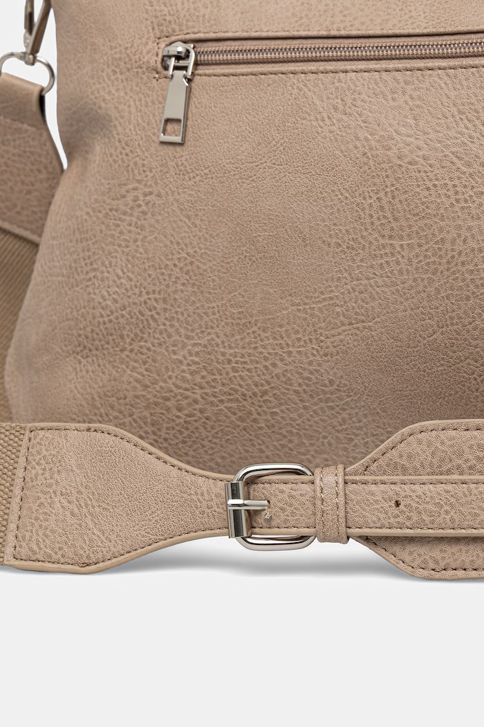 Torebka crossbody damska z imitacji skóry RS26-TOD601 beżowy