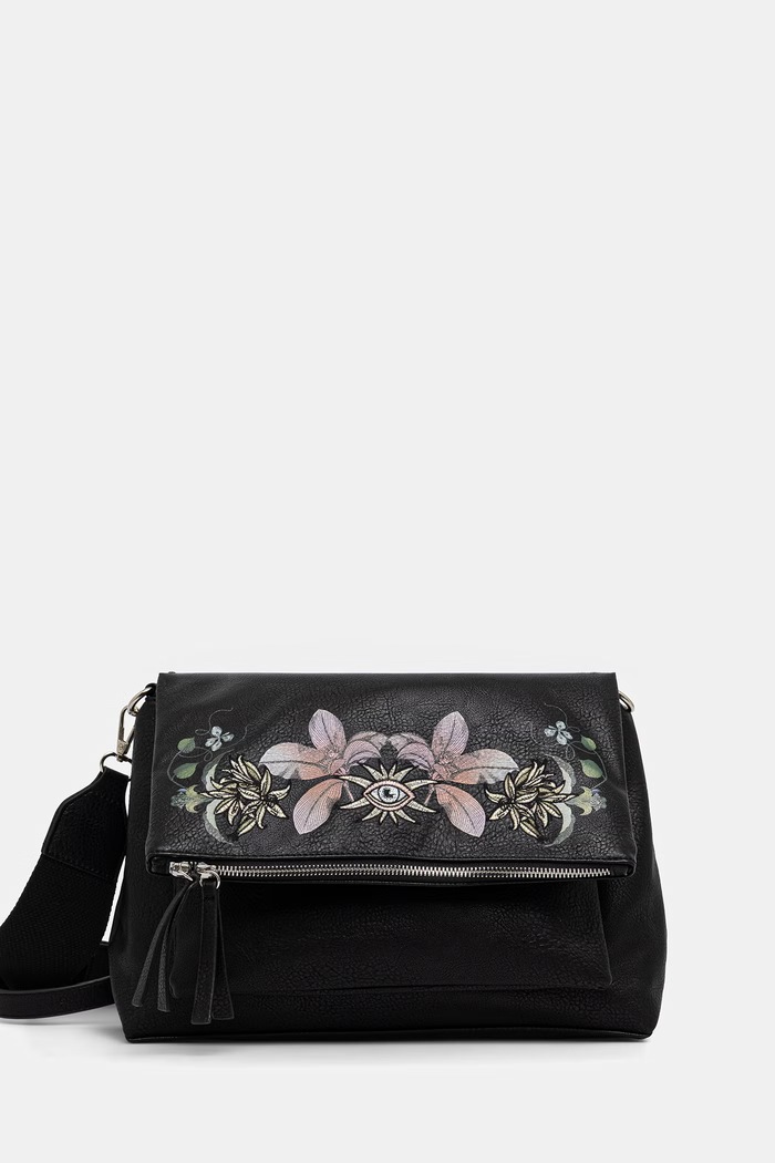 Torebka crossbody damska z imitacji skóry czarny RS26-TOD601