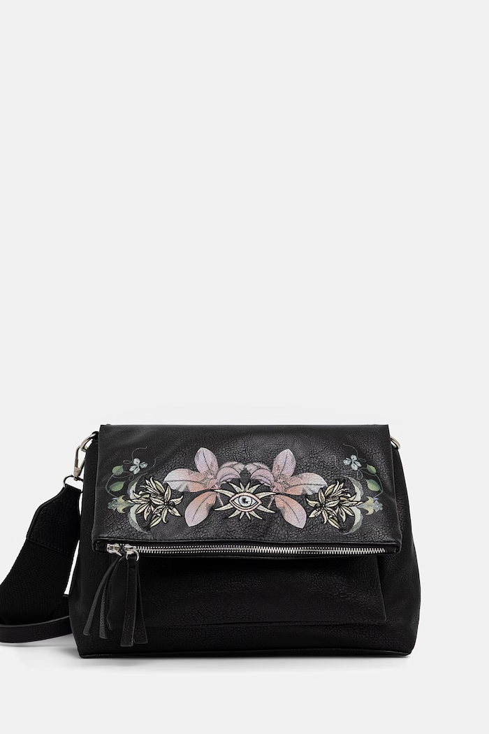 Torebka crossbody damska z imitacji skóry czarny RS26-TOD601