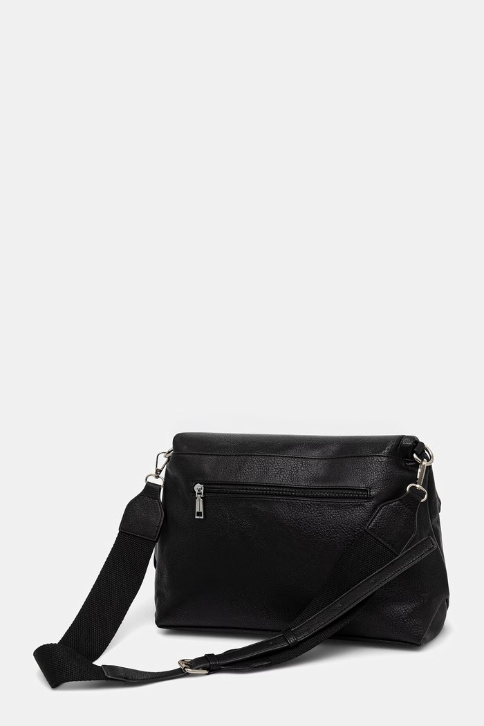 Akcesoria Torebka crossbody damska z imitacji skóry RS26-TOD601 czarny