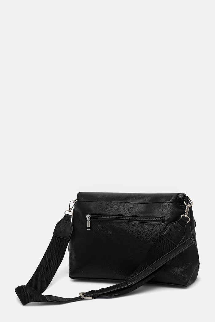 Akcesoria Torebka crossbody damska z imitacji skóry RS26-TOD601 czarny
