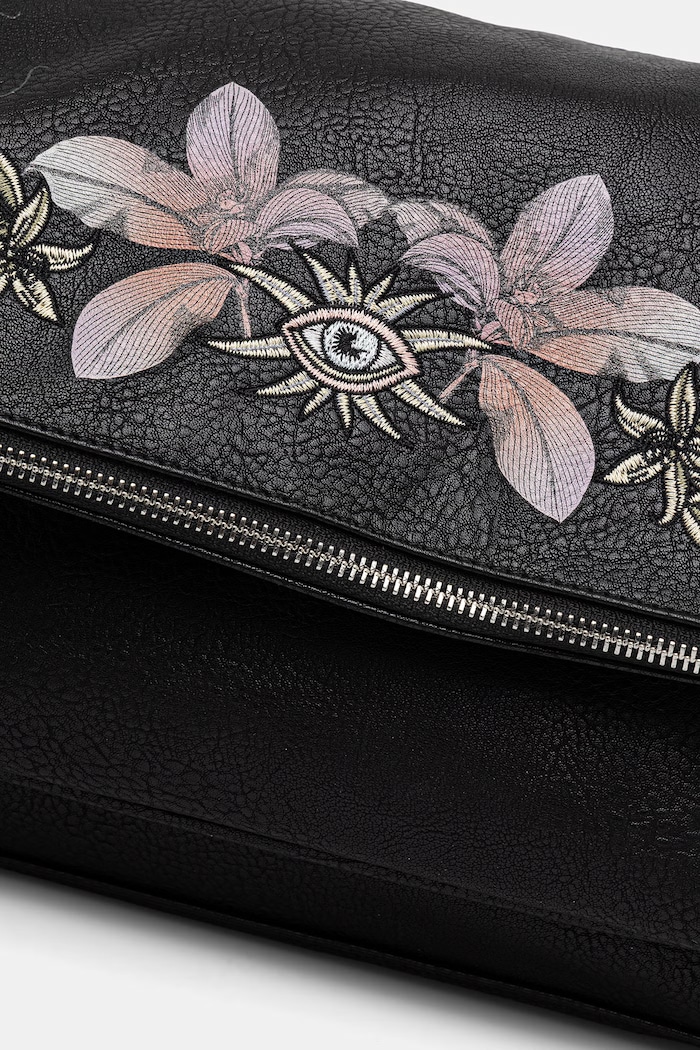 Torebka crossbody damska z imitacji skóry czarny RS26-TOD601