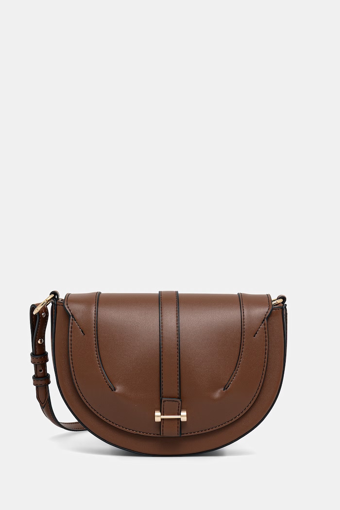 Torebka crossbody damska z imitacji skóry RS26-TOD602 brązowy RS26