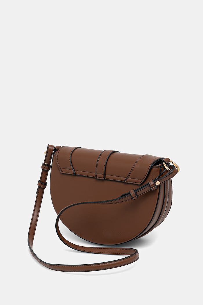 Torebka crossbody damska z imitacji skóry brązowy RS26-TOD602