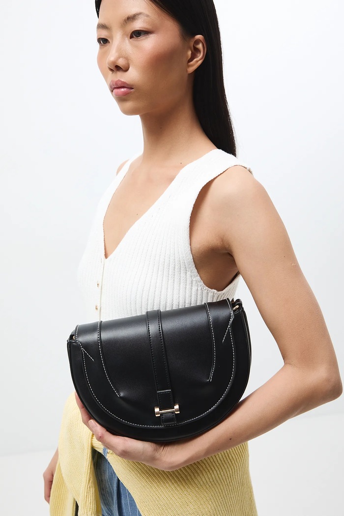 Medicine crossbody torbica ženska iz umetnega usnja črna RS26-TOD602