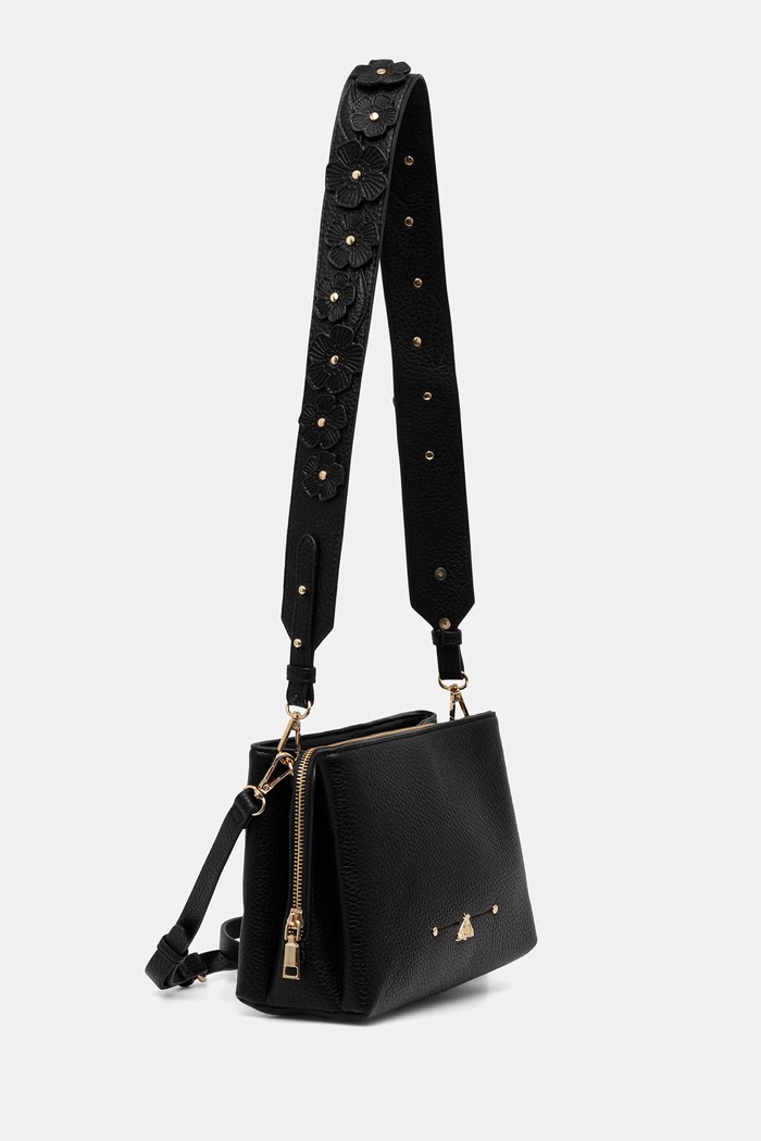 Medicine crossbody kabelka dámska z imitácie kože RS26-TOD800 čierna RS26