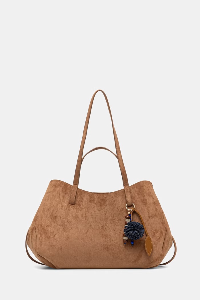 Medicine kabelka typu shopper dámska z imitácie semišu RS26-TOD803 hnedá RS26