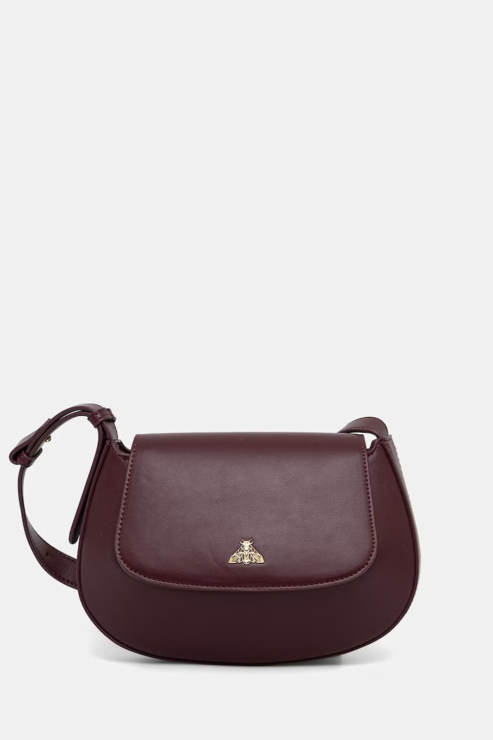 Medicine crossbody kabelka dámská z imitace kůže burgundské RS26-TOD805