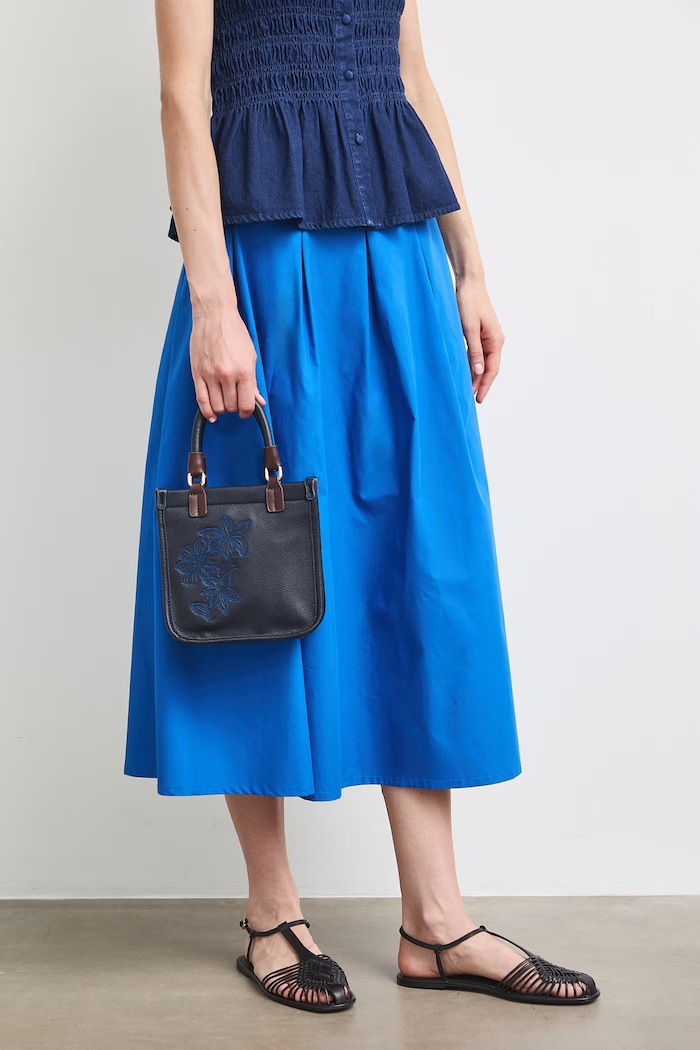 Medicine geantă crossbody pentru femei, cu imitație de piele bleumarin RS26-TOD806