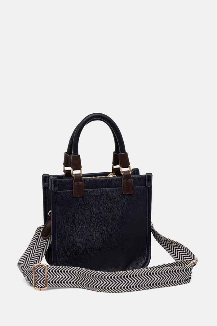 Medicine geantă crossbody pentru femei, cu imitație de piele bleumarin RS26-TOD806