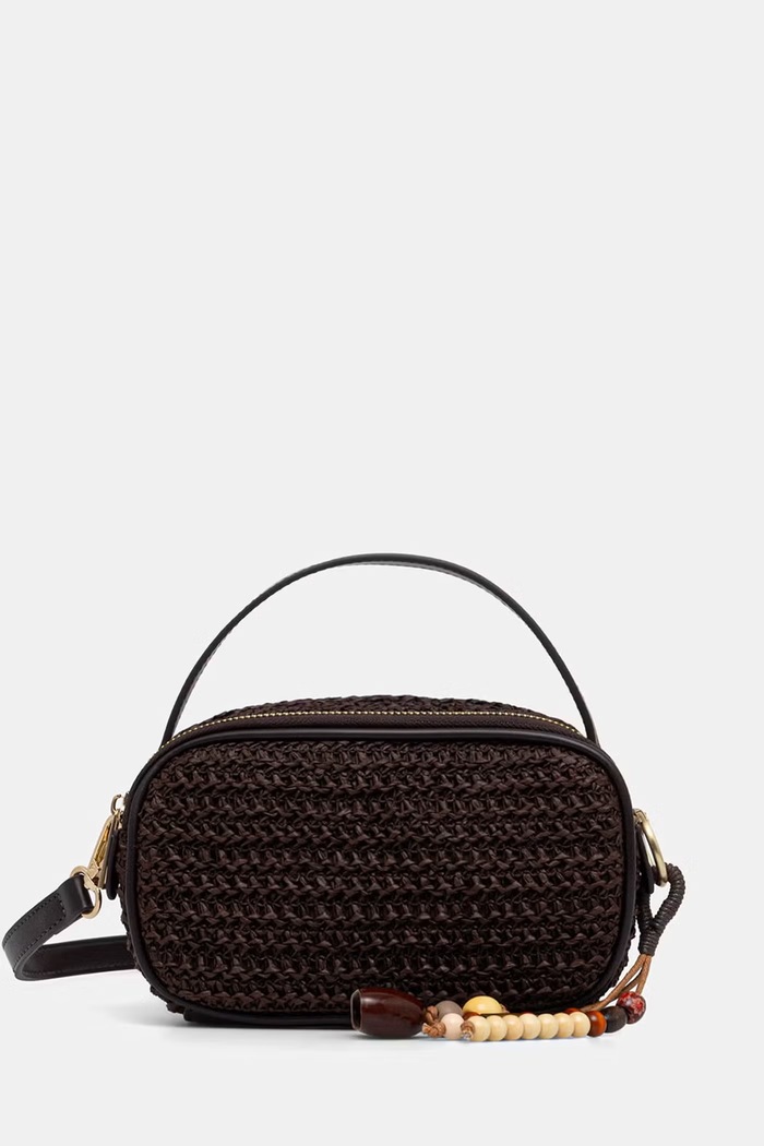 Medicine crossbody kabelka dámska pletená RS26-TOD807 hnedá RS26