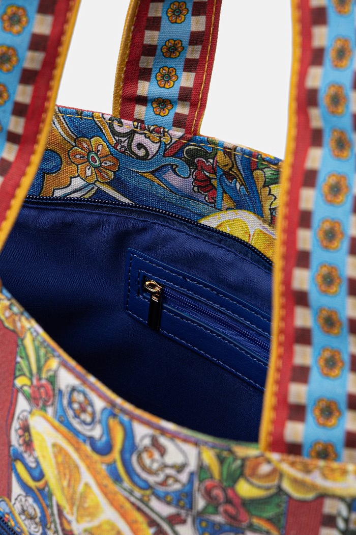 Medicine kabelka typu shopper dámska bavlnená RS26-TOD812 viacfarebná