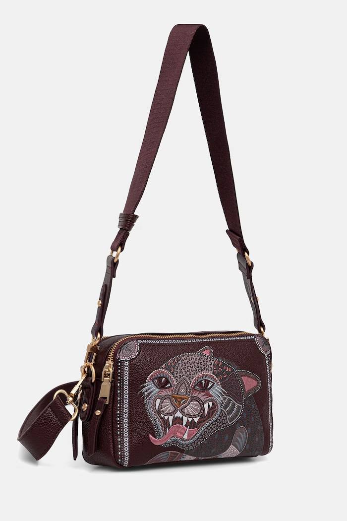 Doplnky Medicine crossbody kabelka dámska z imitácie kože RS26-TOD905 burgundské