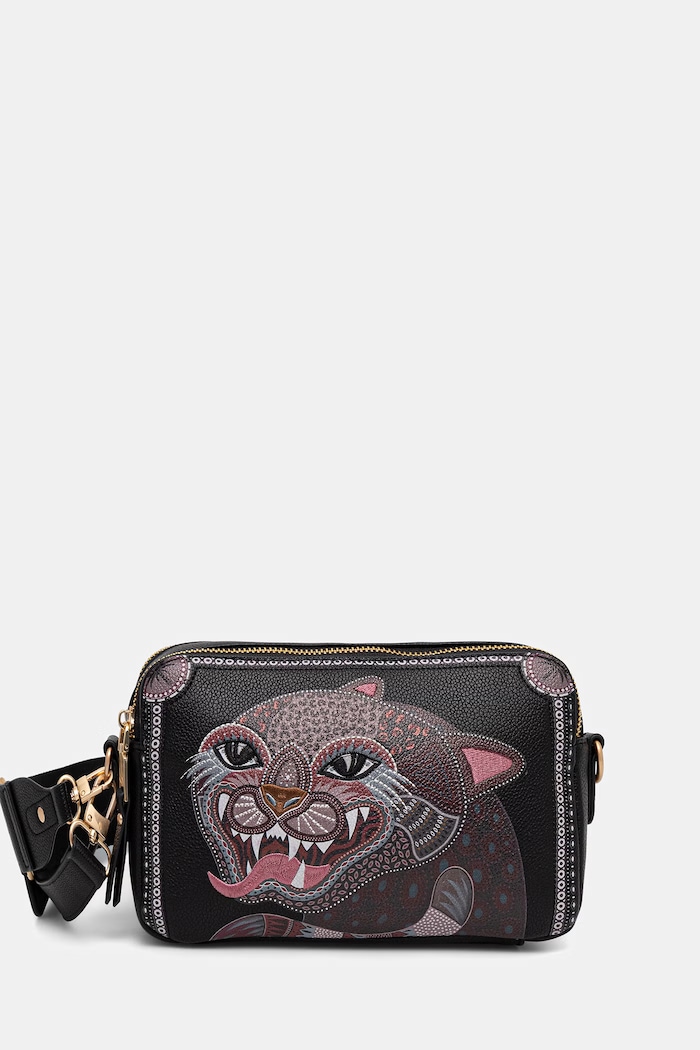 Medicine torebka crossbody damska z imitacji skóry czarny RS26-TOD905