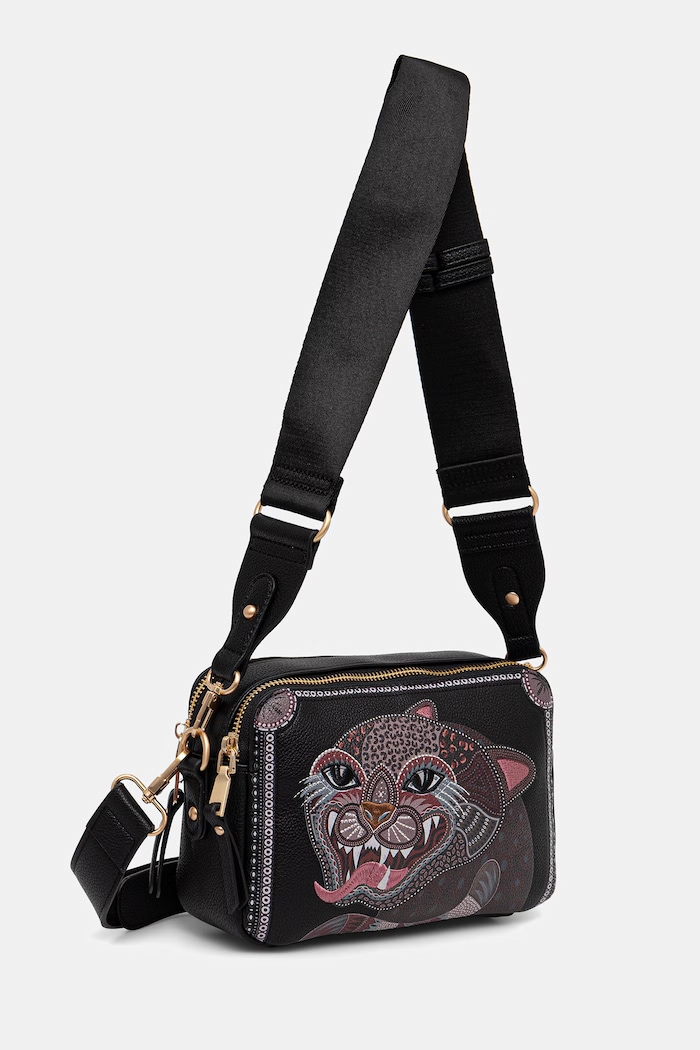 Medicine torebka crossbody damska z imitacji skóry RS26-TOD905 czarny RS26
