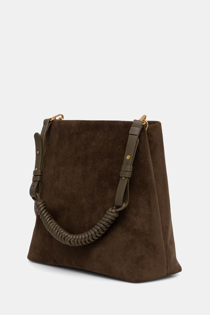 Accesorii Medicine geantă shopper pentru femei, cu imitație de piele întoarsă RS26-TOD910 verde