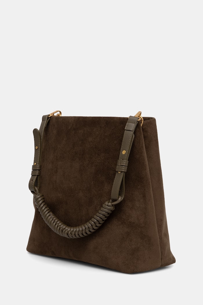 Accesorii Medicine geantă shopper pentru femei, cu imitație de piele întoarsă RS26-TOD910 verde