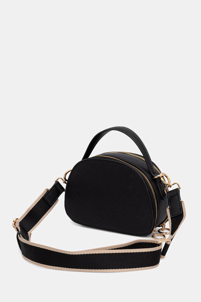 Medicine geantă crossbody pentru femei, cu imitație de piele negru RS26-TODA51