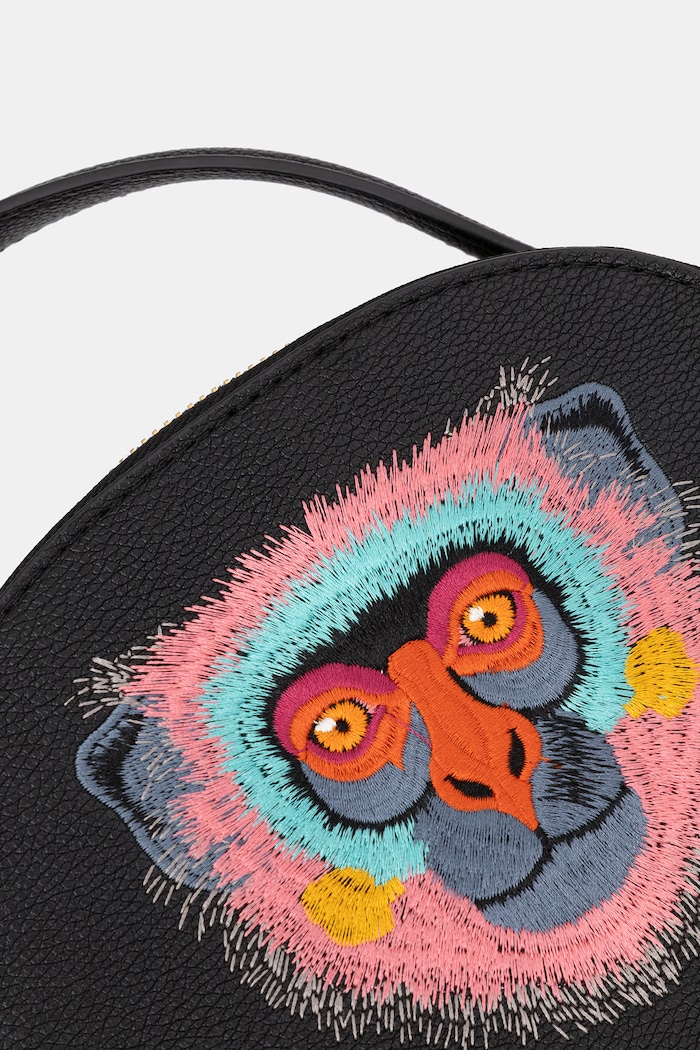Medicine geantă crossbody pentru femei, cu imitație de piele RS26-TODA51 negru