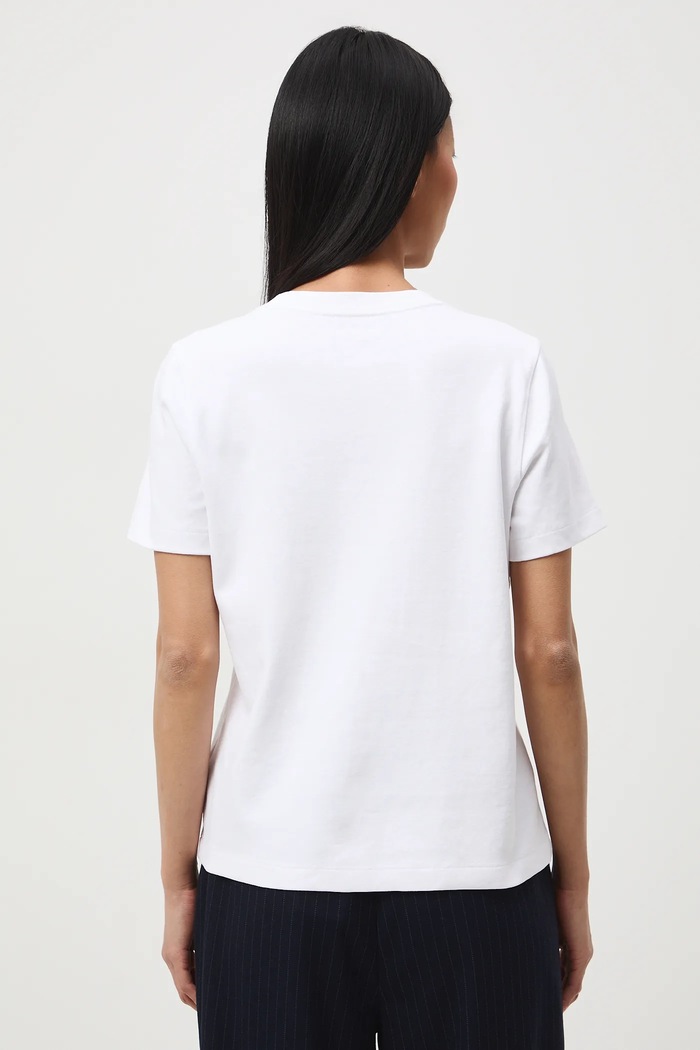 Odzież T-shirt bawełniany damski gładki RS26-TSD030 biały