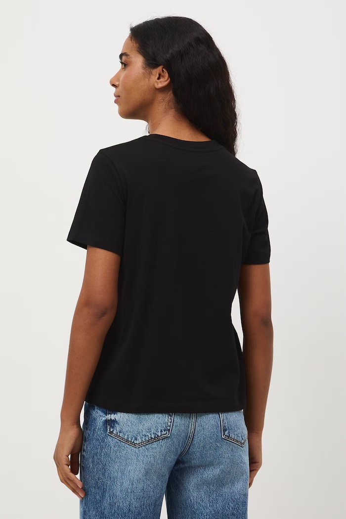 Odzież T-shirt damski bawełniany RS26-TSD050 czarny