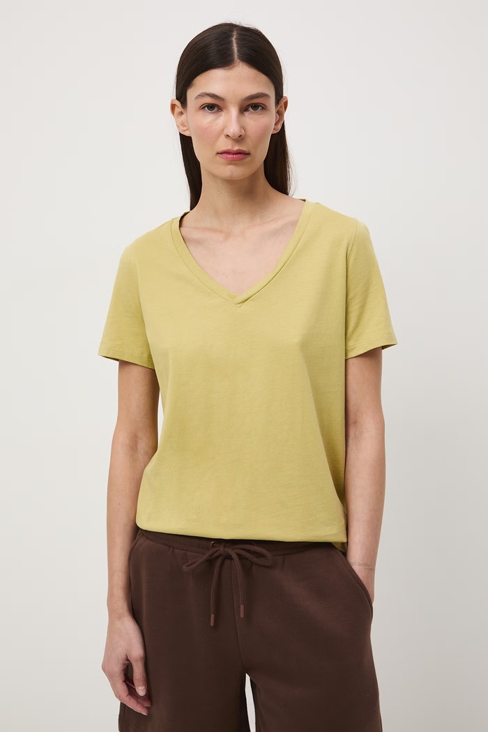 t-shirt damski bawełniany zielony RS26-TSD052