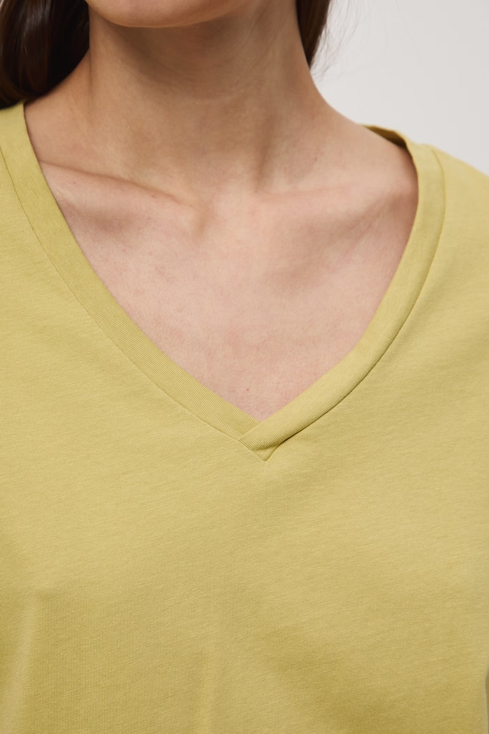 t-shirt damski bawełniany RS26-TSD052 zielony