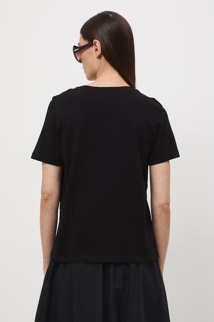Odzież t-shirt damski bawełniany RS26-TSD052 czarny