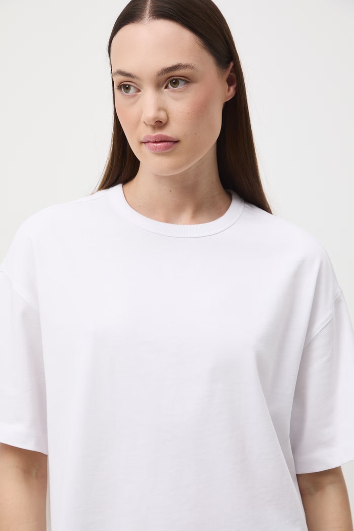 T-shirt damski bawełniany RS26-TSD063 biały