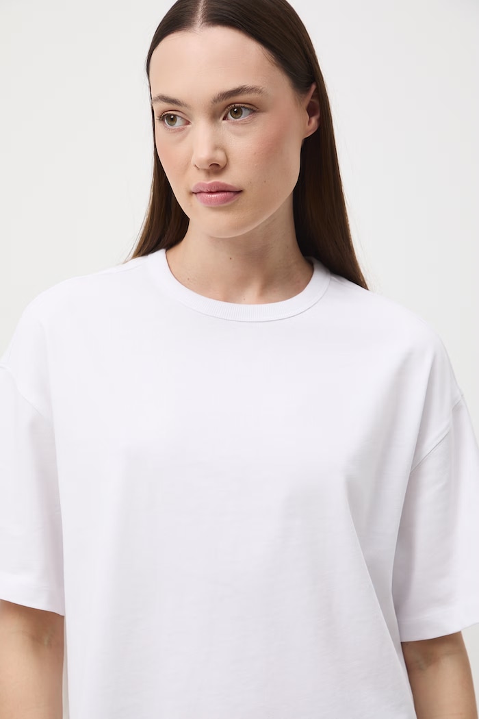 T-shirt damski bawełniany RS26-TSD063 biały