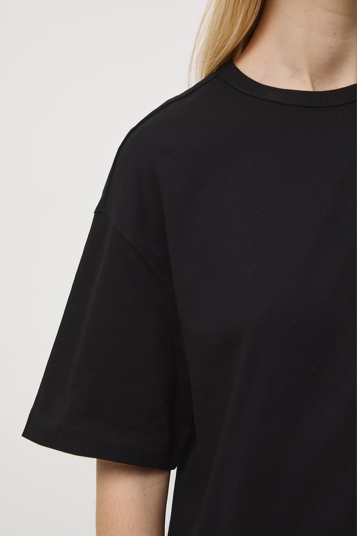 T-shirt damski bawełniany RS26-TSD063 czarny