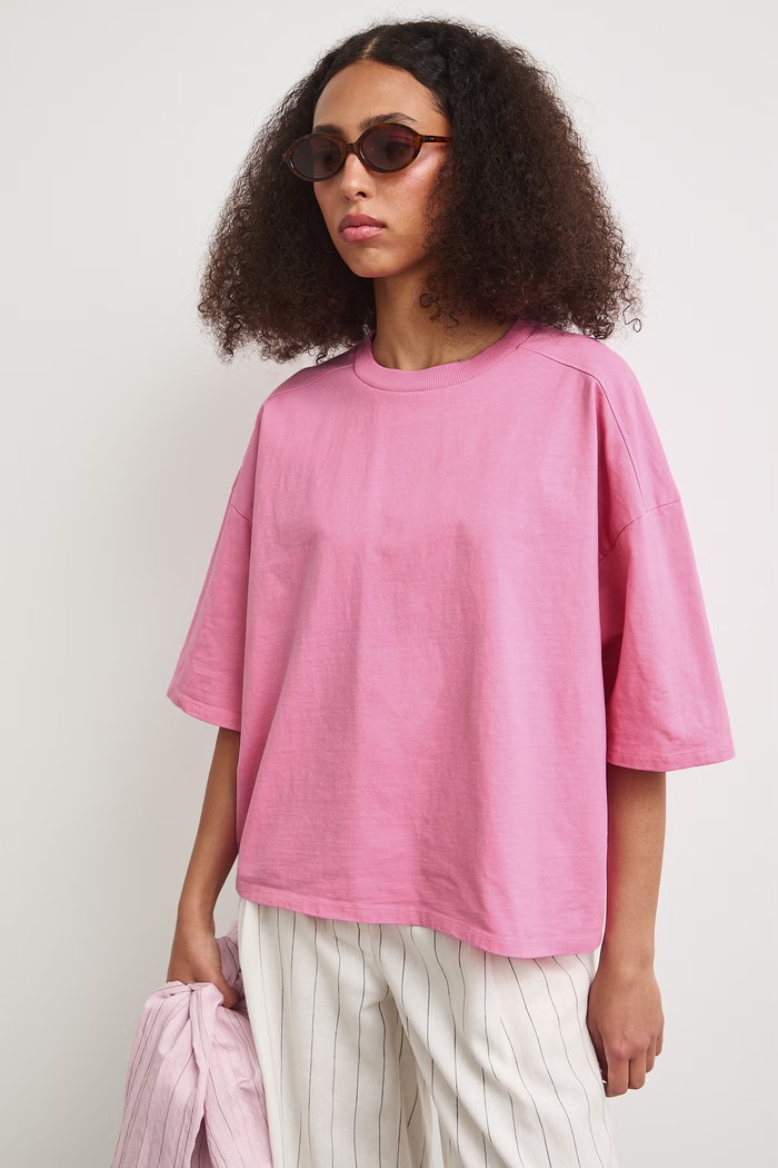 Medicine oversize t-shirt γυναικείο βαμβακερό RS26-TSD0A0 ροζ RS26