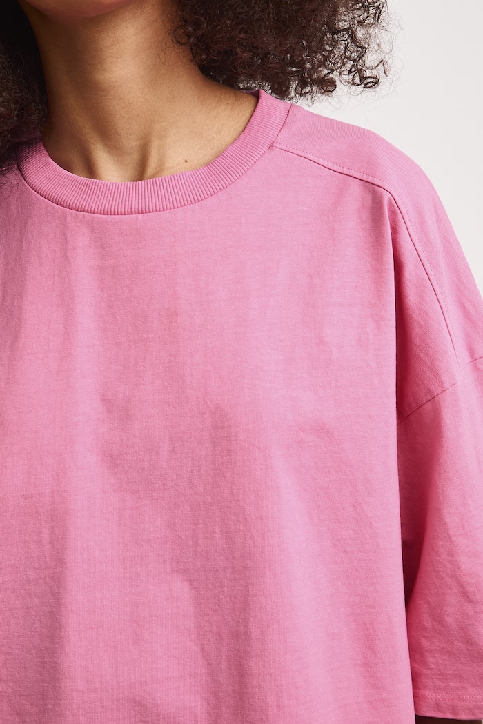 Medicine oversize t-shirt γυναικείο βαμβακερό RS26-TSD0A0 ροζ