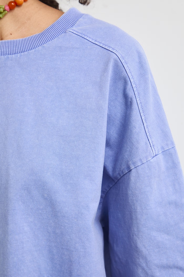 Medicine oversize t-shirt γυναικείο βαμβακερό RS26-TSD0A0 μωβ